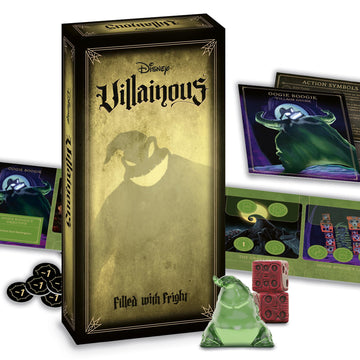 Ravensburger Disney Villainous Filled with Fright - Strategy Board Game - Join Oogie Boogie, Lock, Jack Skellington, and More - Award-Winning Line