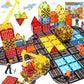 Magnetic Tiles Kids Construction Toys - Road Set with Magnet Crane for Boys Age 3-5 4-8 8-10, Magnet Building Blocks Expansion Pack Toy Car Track