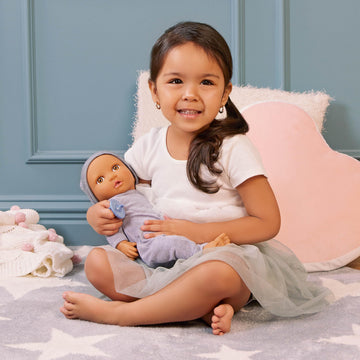LullaBaby - 14-Inch Realistic Baby Doll - Hazel Eyes & Soft Body - Romper & Pacifier - Jumpsuit & Hat - Pretend Play - Baby Boy Doll- Ages 2+
