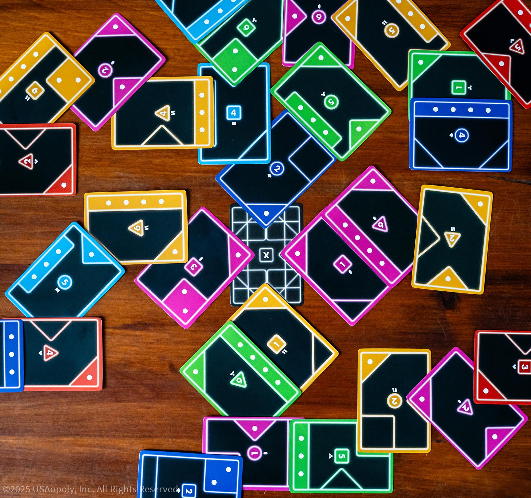 TACTA Card Game, Where Every Card Counts, Fast-Paced Strategic Shape Matching Party Game, Analyze and Optimize to Connect, Cover & Conquer to Win