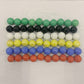 60 Large 1" (25mm) Replacement Solid Glass Marbles for Chinese Checkers, Aggravation, or Marble Games (10 Each of Red, Blue, Yellow, White, Green