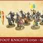 Wargames Atlantic, The Age of Chivalry, Foot Knights (1150-1320), 28MM Scale Miniatures