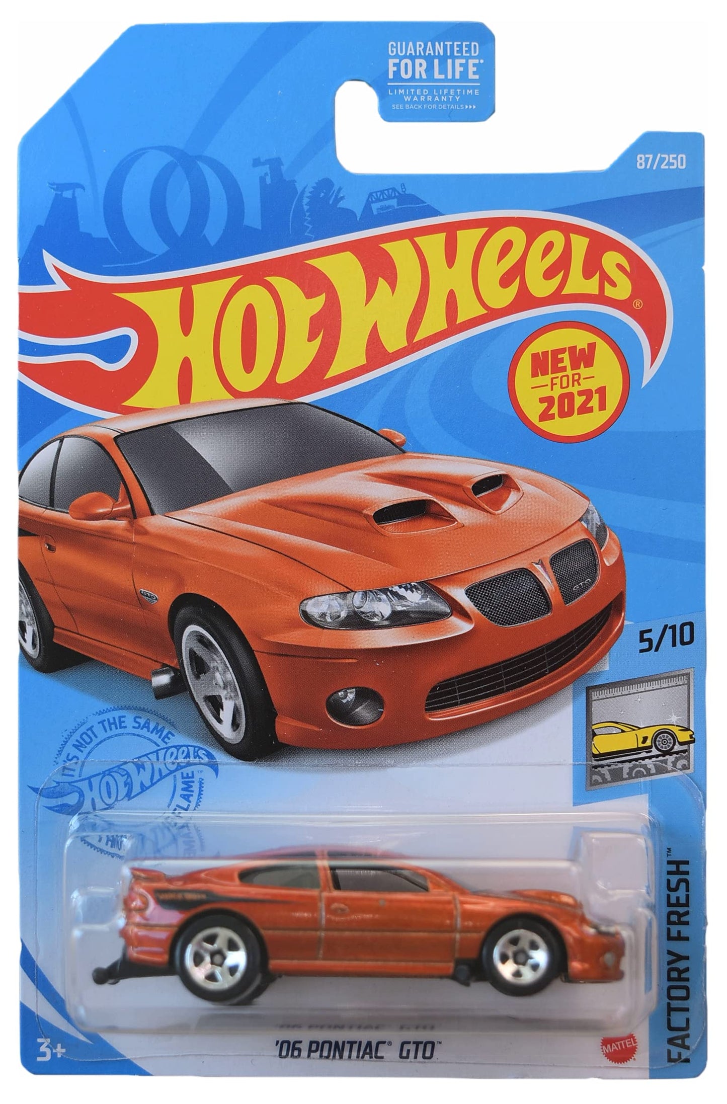 Hot Wheels '06 Pontiac GTO, [Burnt Orange] 87/250 Factory Fresh 5/10