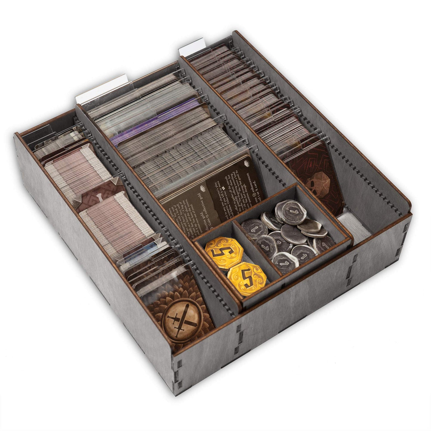 SMONEX Wooden Organizer Compatible with Gloomhaven Board Game - Box Suitable for Storage All Gloomhaven Expansions - Insert and Storage Suitable