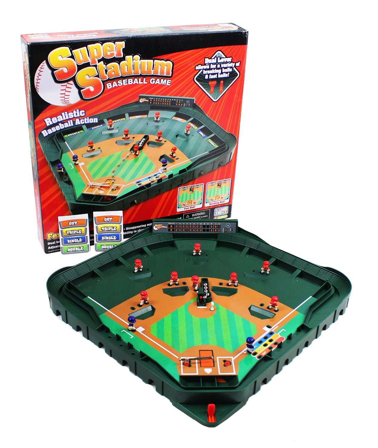 Game Zone - Super Stadium Baseball - Tabletop Baseball Game