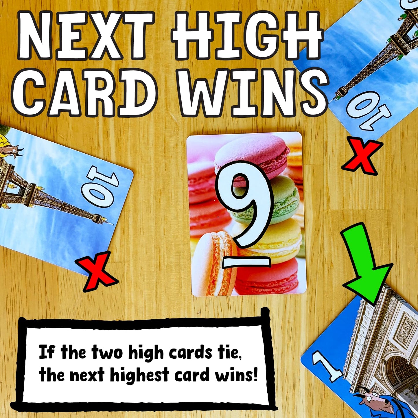 Messy Table Games French Goats in Trench Coats Card Game | Great for Game Night | Bidding and Bluffing | Perfect for Kids and Adults | Ages 8 and up