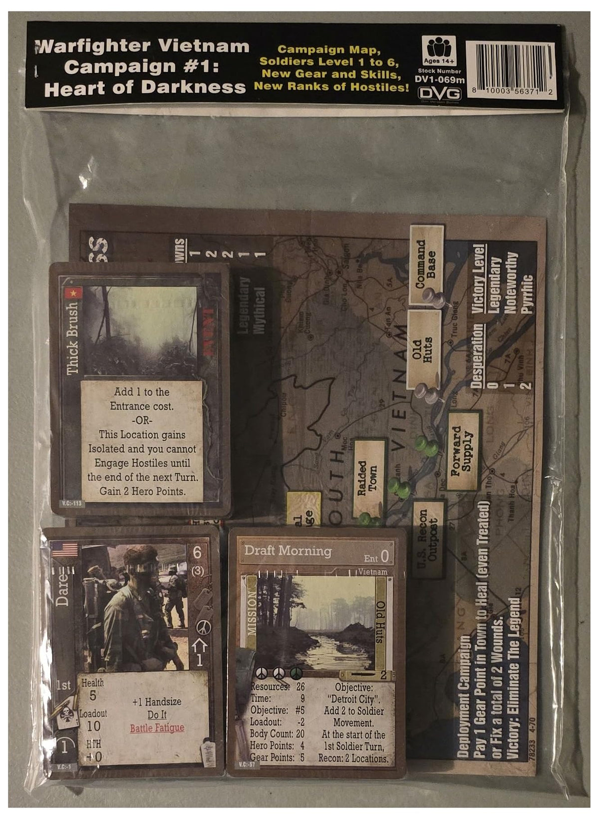 Warfighter: Vietnam Campaign #1 - Heart of Darkness Card Deck Game Accessory