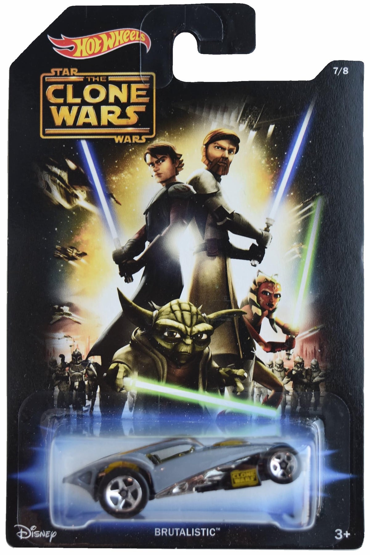 Hot Wheels Brutalistic, The Clone Wars 7/8 [Silver/Black]