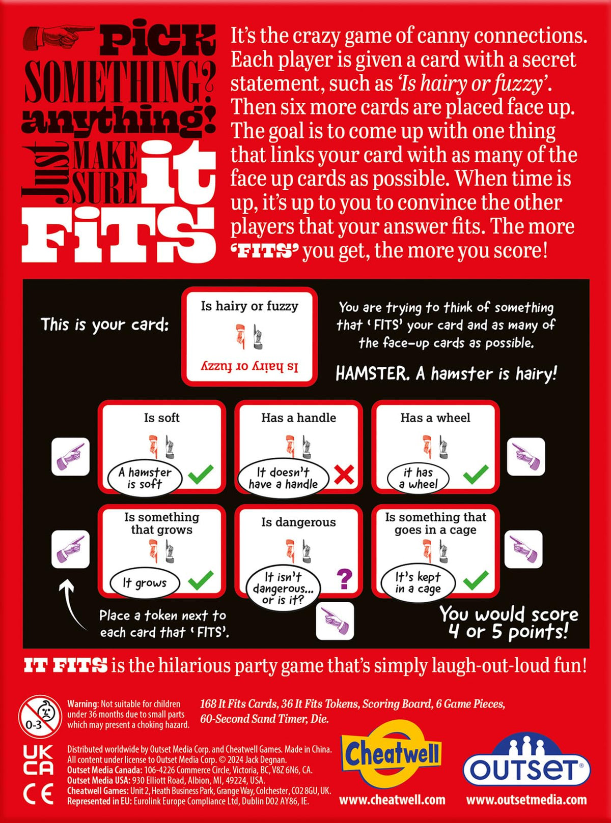 It Fits - The Hilarious Party Game - 2 to 6 Players Ages 10 and up