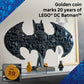 LEGO DC Batman: Batman Logo Building Toy - Super Hero Bedroom Decor for Kids, Boys & Girls, Ages 12+ - with Classic & Golden Batman Minifigures - Gift