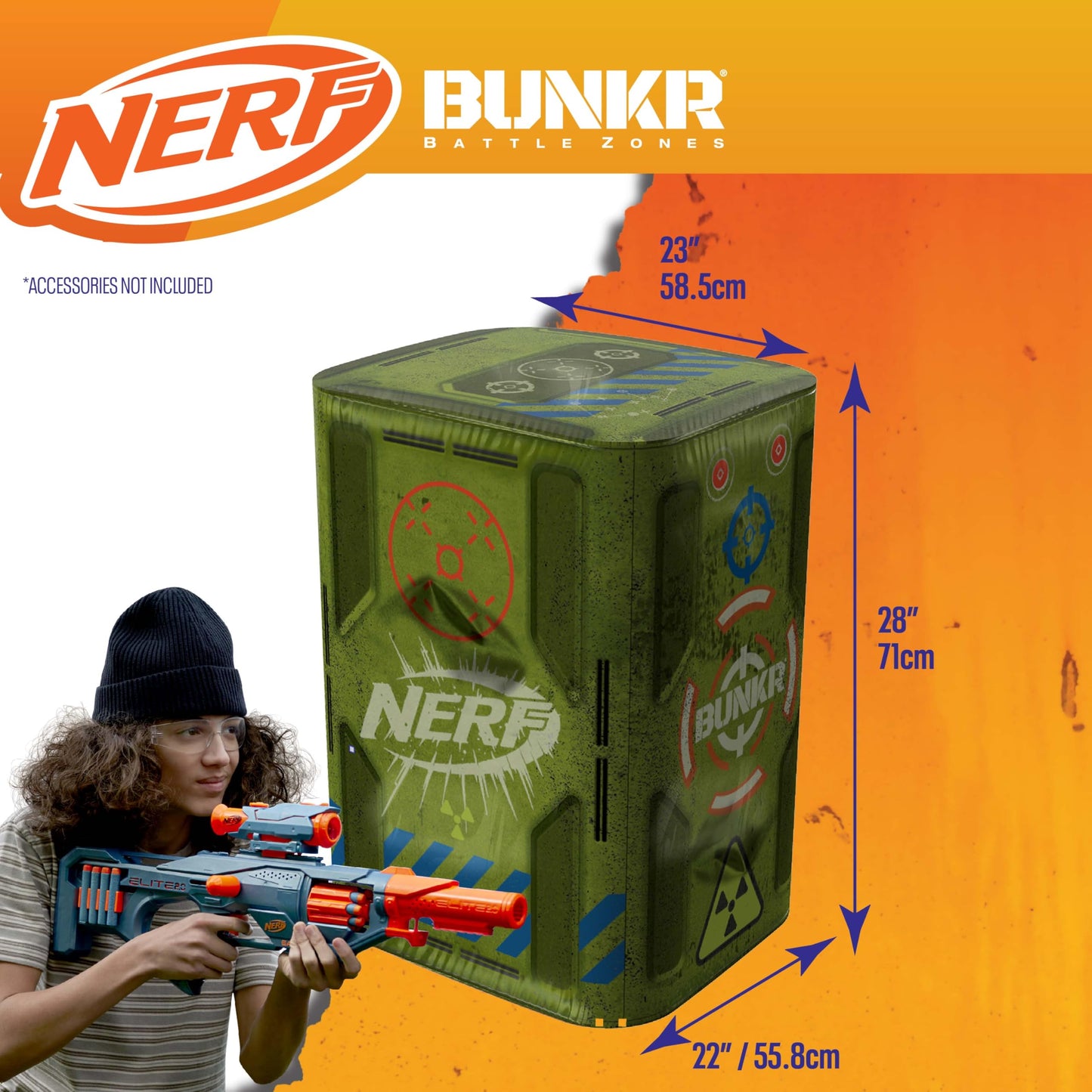 NERF BUNKR Zombie Last Stand Inflatable Battle Zone