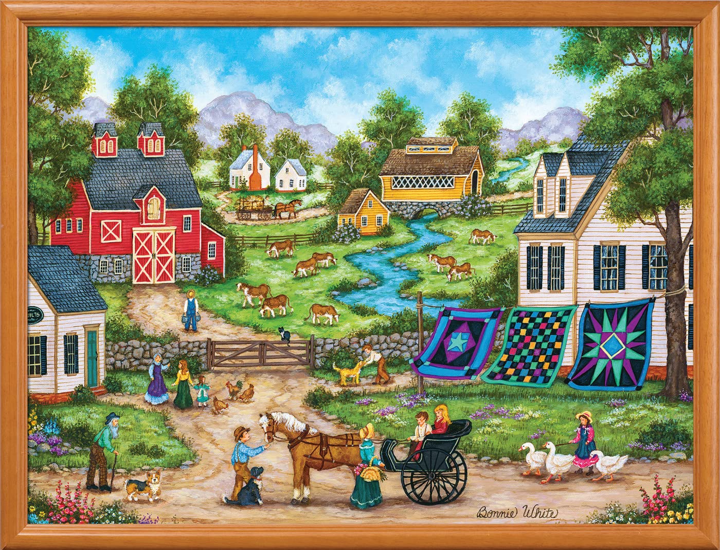 MasterPieces - 500 Piece Jigsaw Puzzle, Roadside Gossip, Fun for Adults, Family, Kids, 15" x 21"