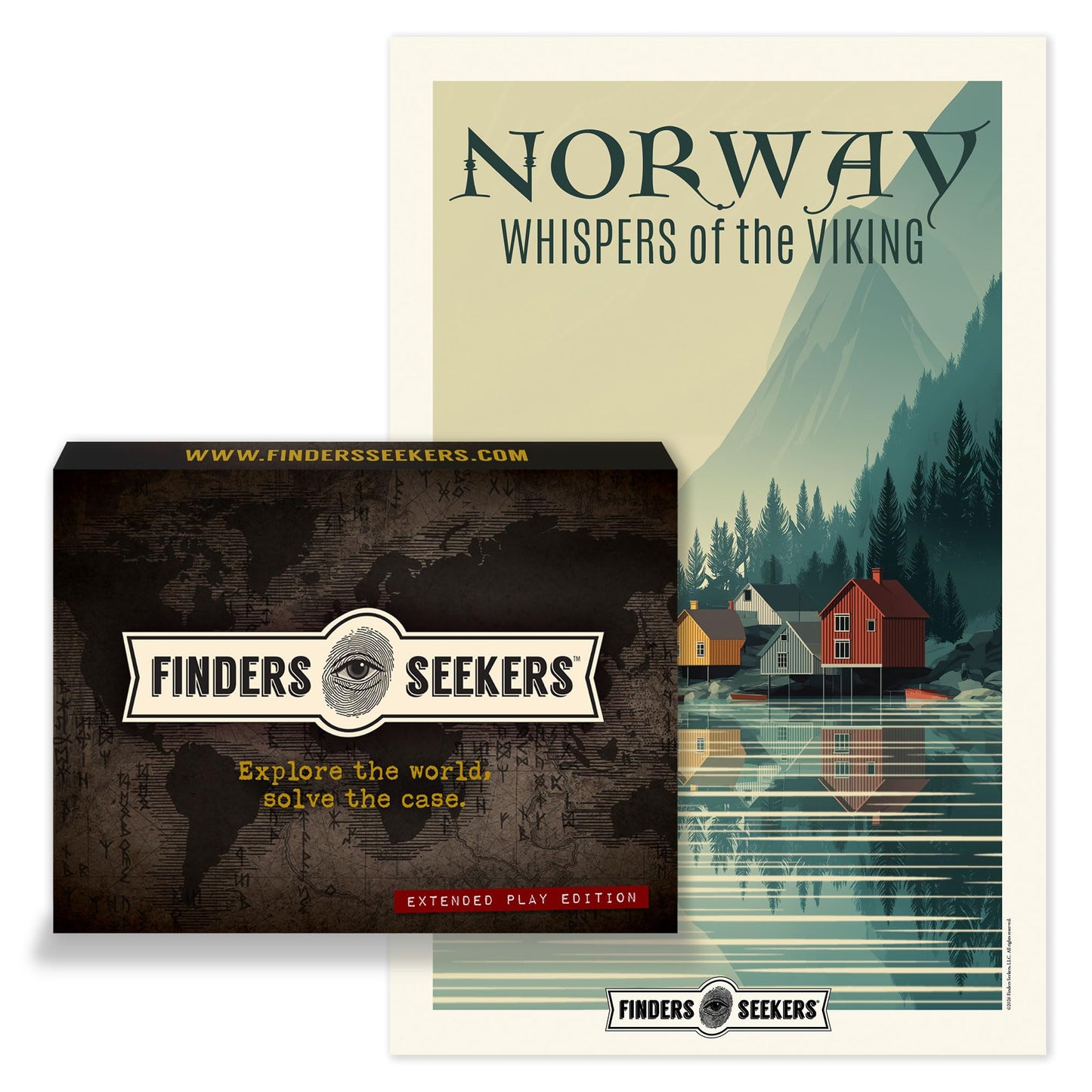 Finders Seekers | Norway: Whispers of the Viking - Be a Detective and Investigate an Unsolved case, Escape Room Puzzle Game, for Date Night, Family