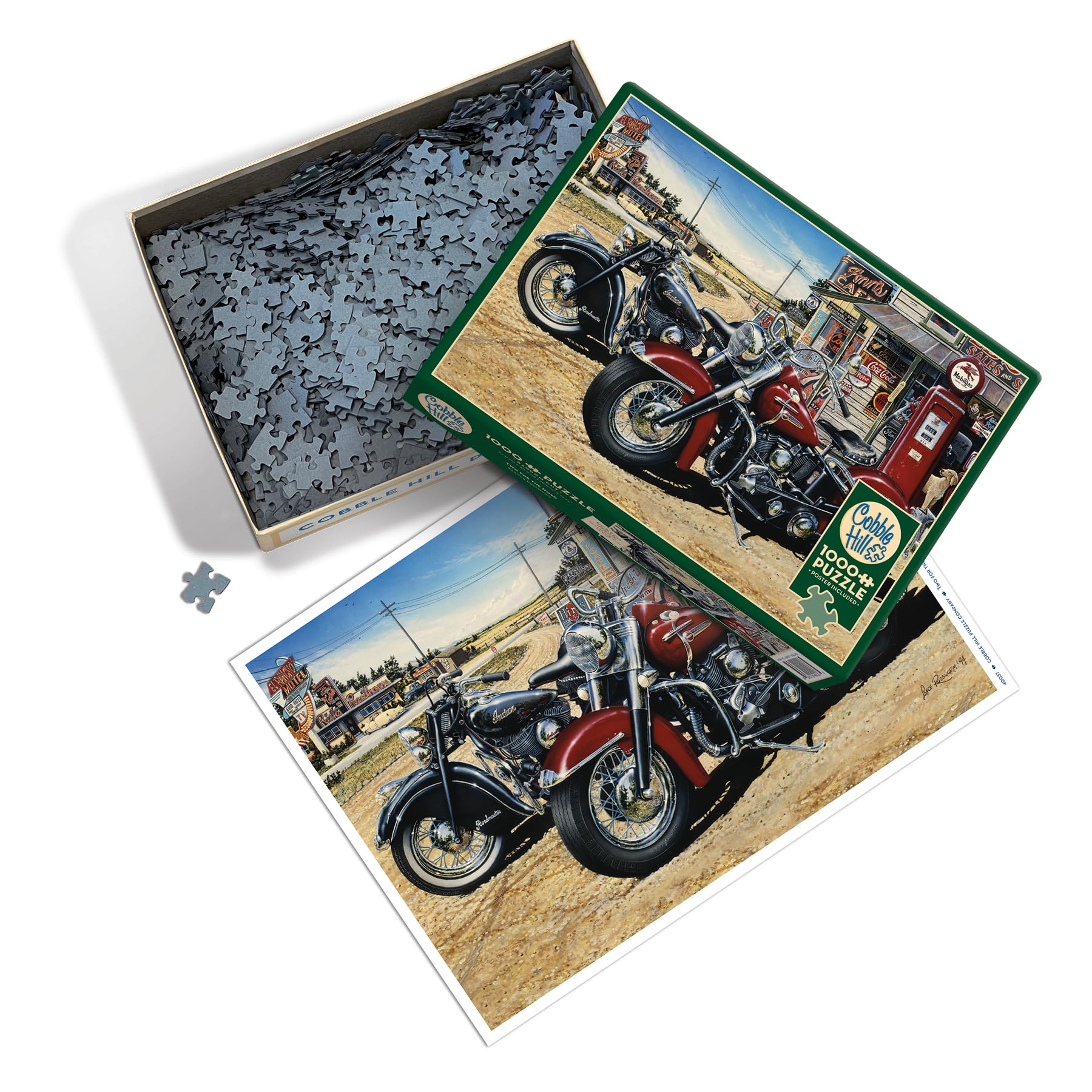 Cobble Hill 1000 Piece Puzzle - Two for the Road - Sample Poster Included