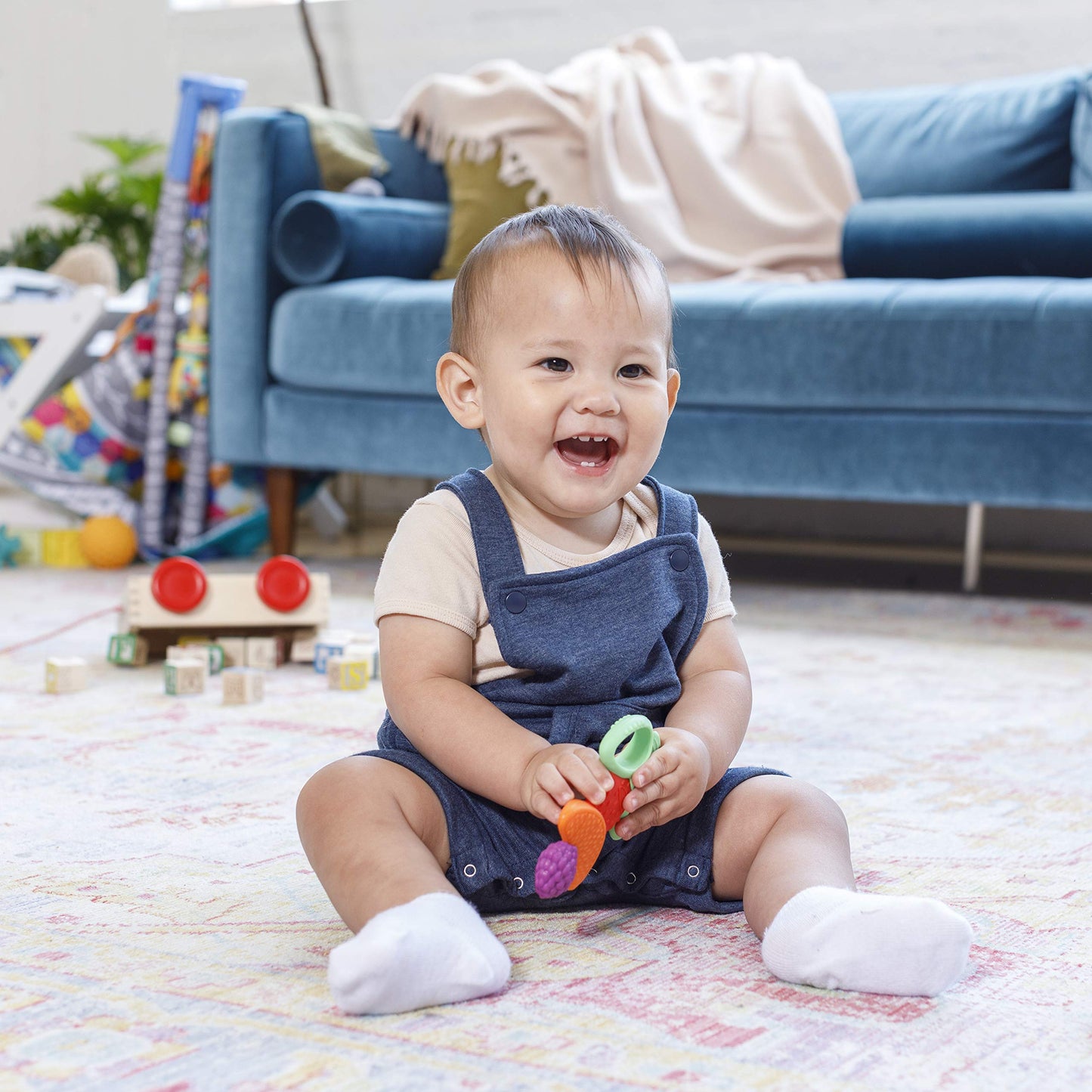 Infantino Lil' Nibbles Textured Silicone Teether Fruit Kabob