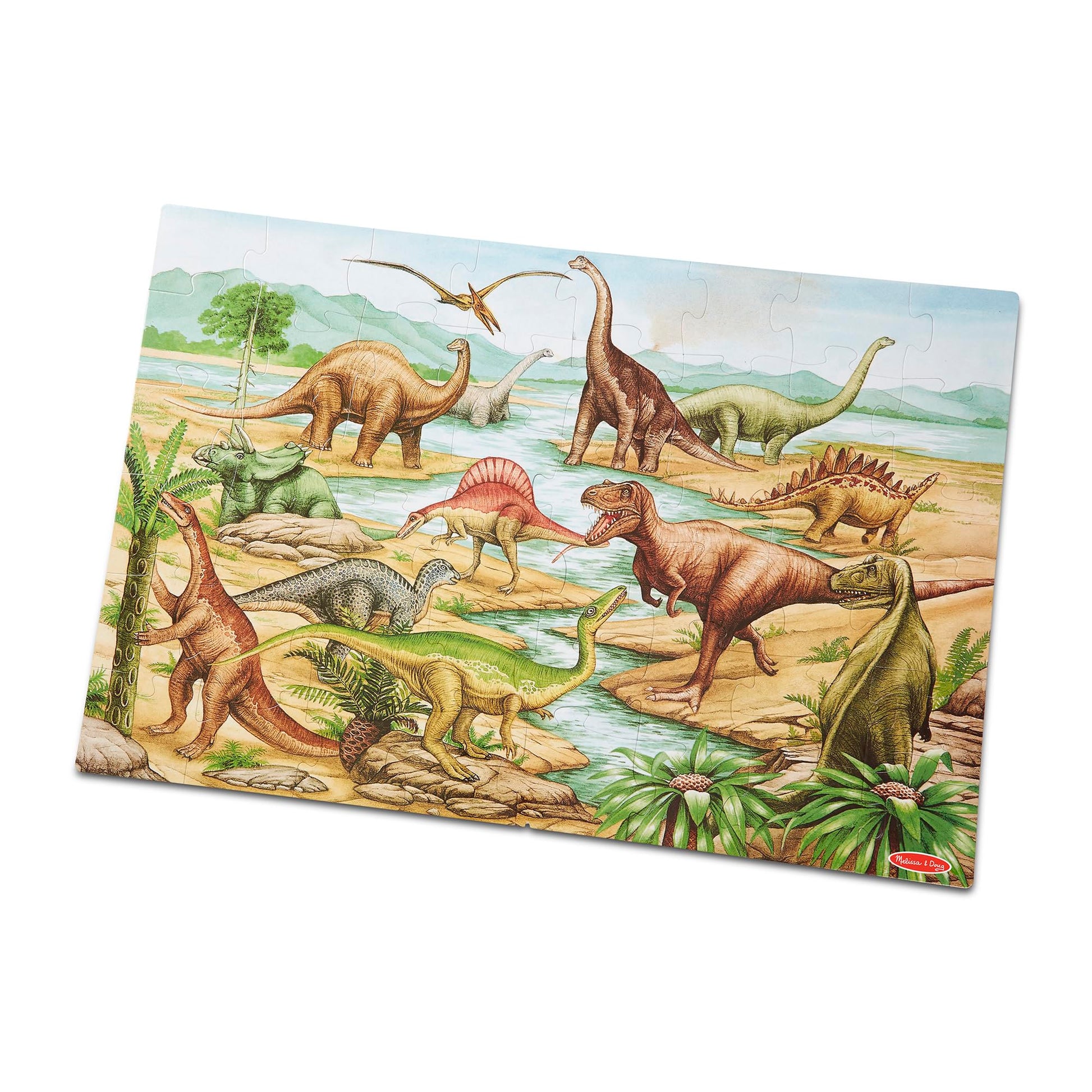 Floor Puzzle Dinosaurs Toys & Games Puzzles Lci421 Melissa & Doug