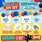 ALL-IN-1 Paw Balloons Garland Arch Kit with BONUS Dog Bone & Paw Print Balloons for Paw Birthday Decorations - Paw Balloons Backdrop, Paw Party
