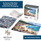 Boardwalk North Shore, Hawaii 500 Piece Jigsaw Puzzle Beach Surf Tropical Puzzles with Premium Box, Gift for Adults and Family 16"x20"