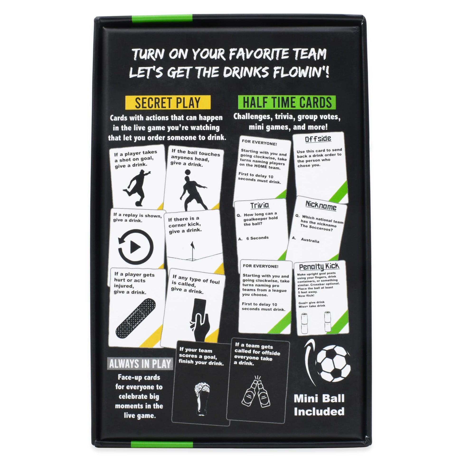 Watch Soccer, Get Drunk - The Live Soccer Drinking Game