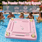 Floating Mahjong Table for Pool - Floating Mahjong Table Tray with Tile Holder and Cup Holder - Waterproof Floating Mahjong Game Table for Swimming