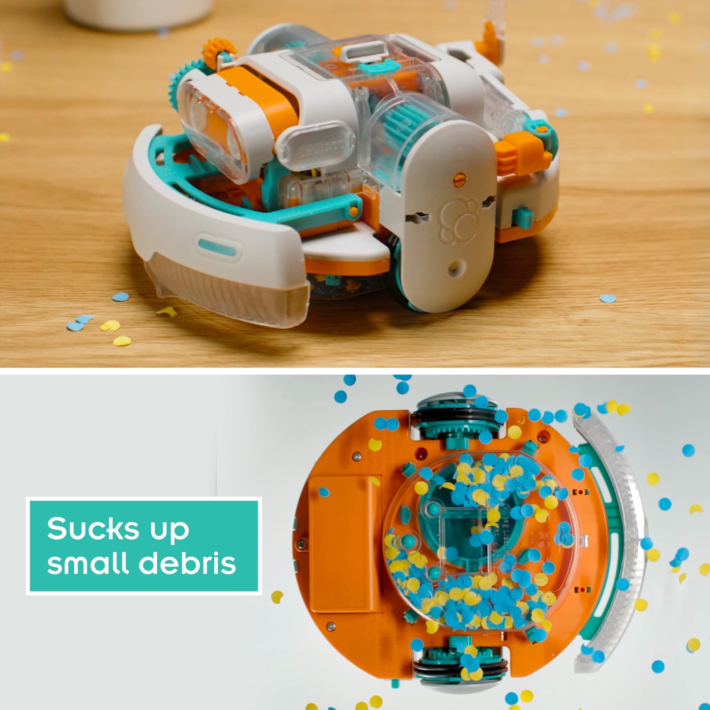 Thames & Kosmos Dusty Robot Vacuum Cleaner STEM Kit | Build a Desktop Robotic Vacuum with Sensors, Explore Robotics, Engineering & Mechanical Devices