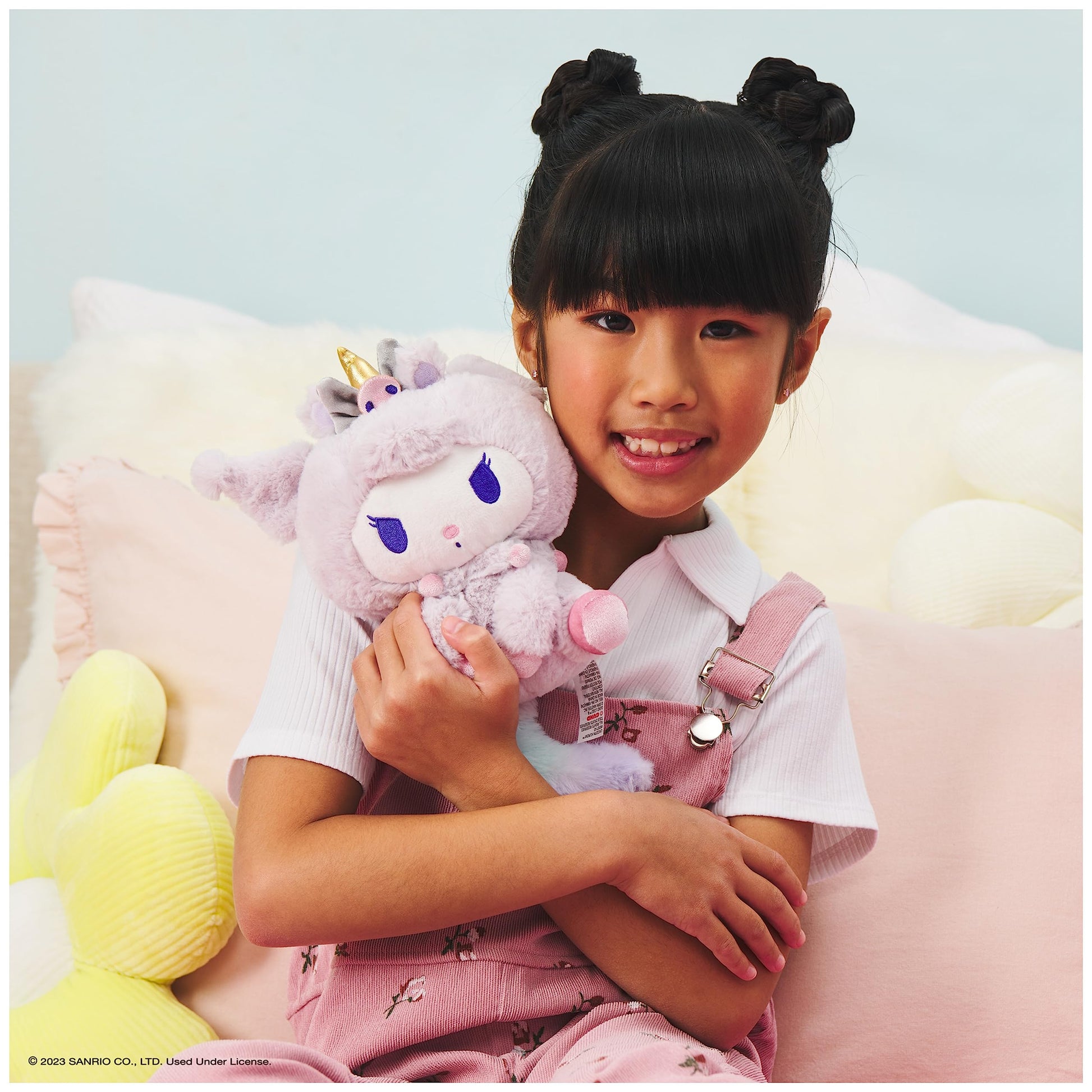 GUND Sanrio Kuromi 6" Plush Toy with Purple Unicorn Outfit; Ages 1+
