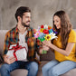 EMANNON Flowers Bouquet Building Set, 12 Artificial Flowers 1064 PCS Bricks Blocks Toy for Adults, Botanical Collection Gift for Mother's Day