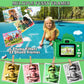Kids Digital Camera, 1080P HD Video Camera for Toddlers with 32GB SD Card, Dinosaur Protective Case, Card Reader, Fun Selfie Toy Camera for Ages 3-12