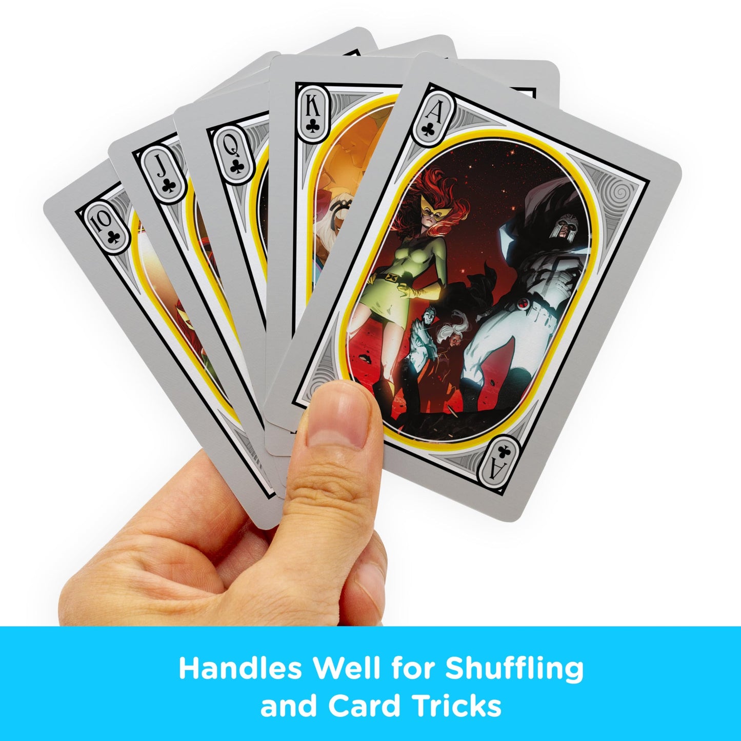 Aquarius - Marvel Xmen Playing Cards, Black, Yellow, Red