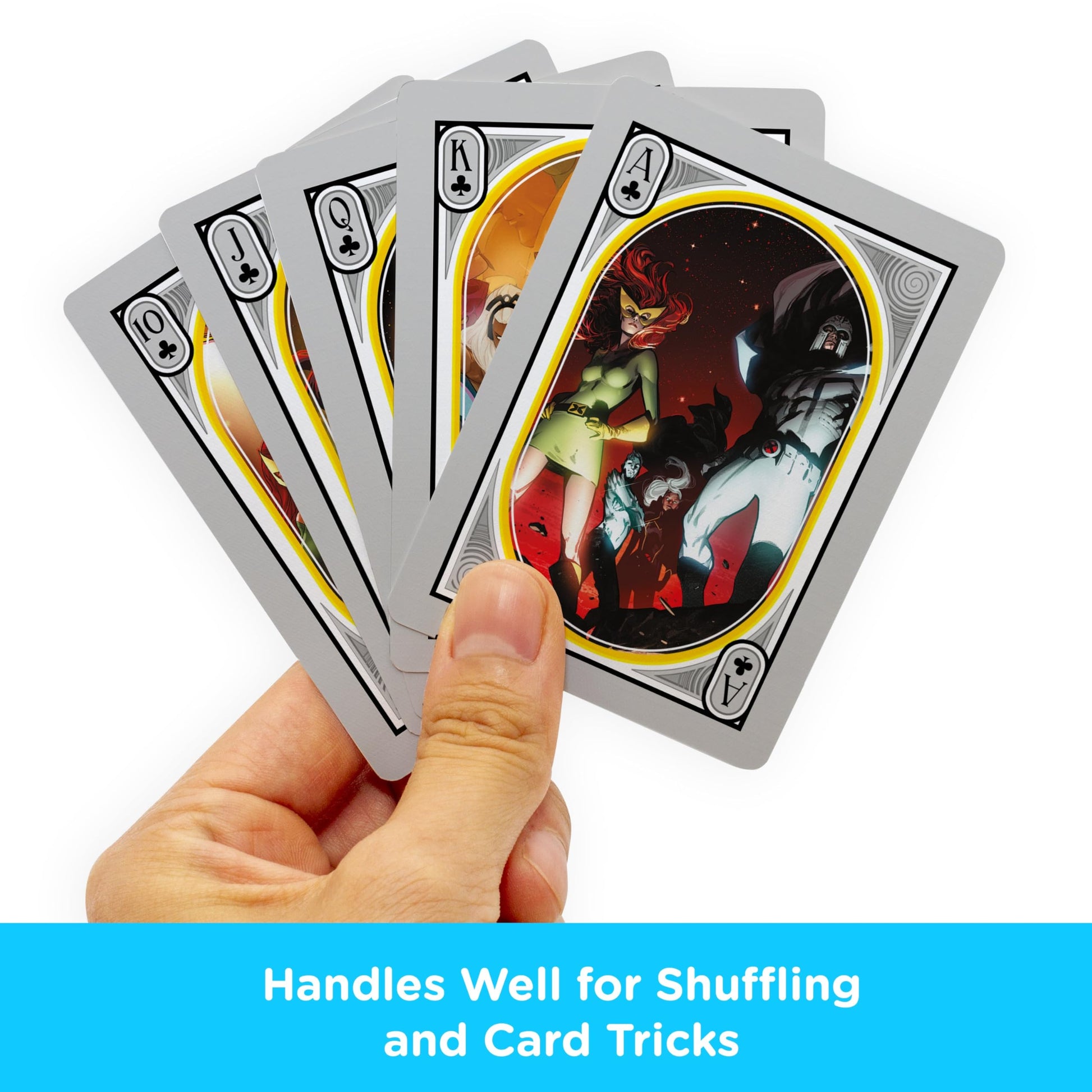 Aquarius - Marvel Xmen Playing Cards, Black, Yellow, Red