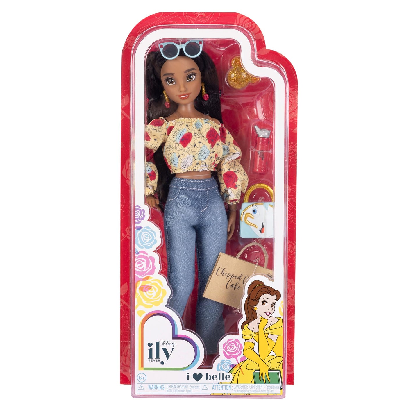 Disney ILY 4EVER Fashion Dolls Inspired by Belle 11.5" Tall with 13 Points of Articulation, Glittery Mickey Ring Included for You!