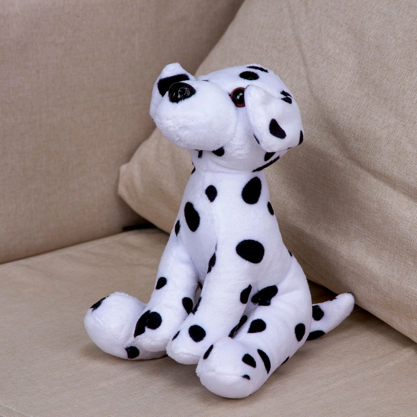 Plushland Pawpal Paw Pal Stuffed Animal Teddy Bear Toys Puppy Dog 8", Birthday Holiday Halloween Christmas Bone Best Friend (Dalmatian)
