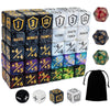67 PCS MTG Counter Dice Set - Ability Keyword Counters, -1/+1 & Shield Life Counters, Creature Stat Buffs, Colorful D6 Dice, Dragon Design Dice