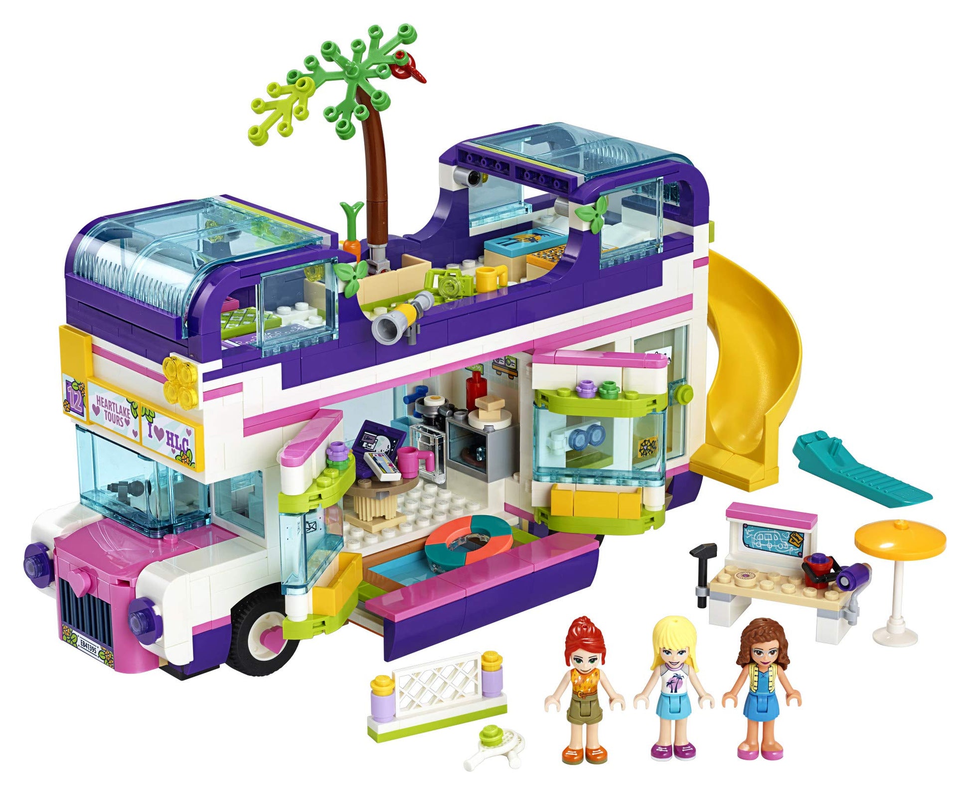 LEGO Friends Friendship Bus 41395 Heartlake City Toy Playset Building Kit Promotes Hours of Creative Play, New 2020 (778 Pieces)