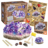MindWare Dig It Up Giant Gem Discovery Kit - Gemstone Dig Kit Offers Geology for Kids with 12 Real Polished Hidden Gemstones - Includes 1 Giant Gem