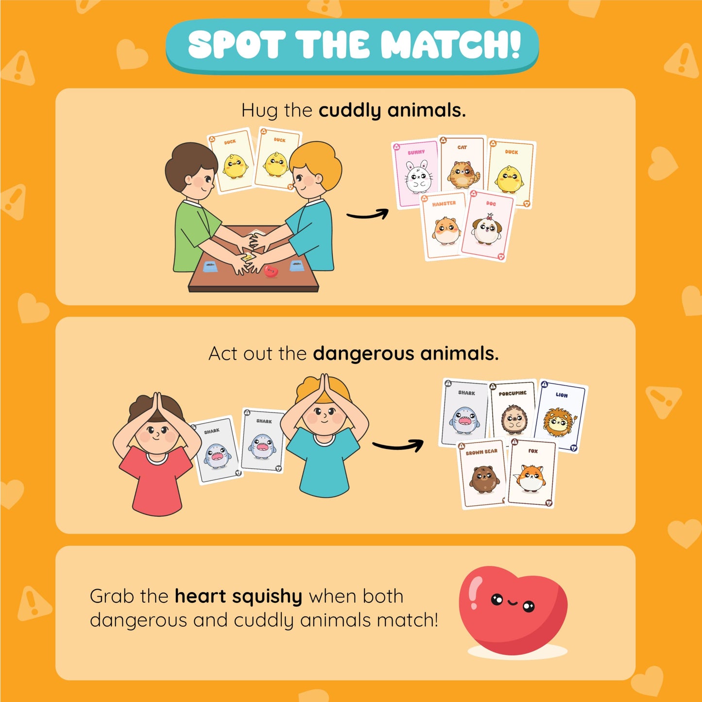 Sabobatage Danger Hugs Card Game | Easy Family-Friendly Party Game | Card Games for Adults, Teens & Kids | 3-8 Players