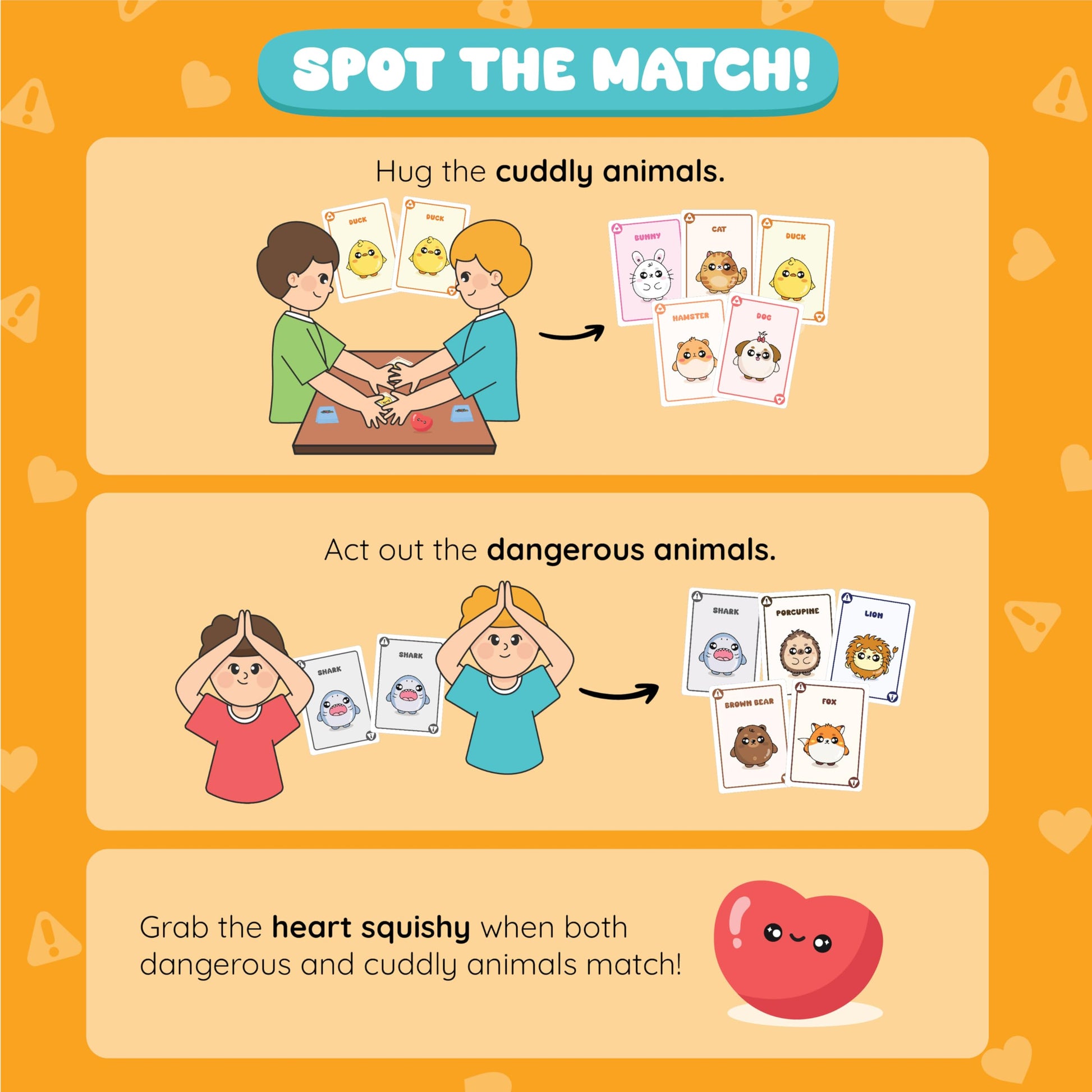 Sabobatage Danger Hugs Card Game | Easy Family-Friendly Party Game | Card Games for Adults, Teens & Kids | 3-8 Players