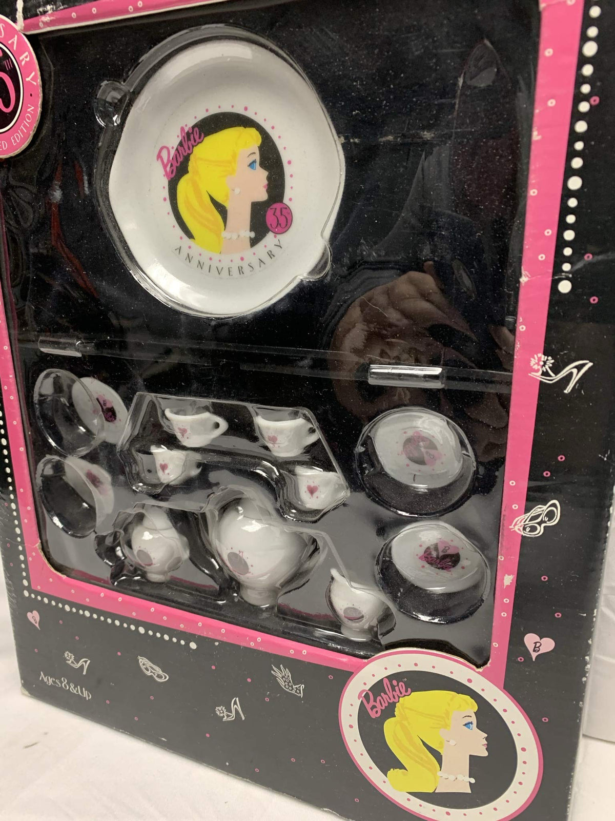 Barbie Miniature Nostalgic China Tea Set~ 35TH Anniversary Limited Edition