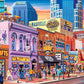 Boardwalk Nashville Music City 500 Piece Jigsaw Puzzle Fun Colorful Tennessee Puzzles with Premium Box, Gift for Adults and Family 16"x20"