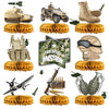 Army Party Decorations Centerpieces, 3D Tank Honeycomb, Military Table Decorations, Army Birthday Party Decorations for Baby Shower Camo Birthday