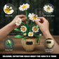 APENGBAOL Daisy Flower Building Set with Coffee Cup Pot, 496PCS Botanical Plant Kit for Adults, DIY Decorative Desk & Home Office Decor, Creative Gift