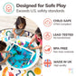 MEKA Deep Tuff Tray 27.8” Round Sensory Play Base, Heavy Duty Plastic Deep Spot Messy Activity Mud Water Sand Tray for Toddlers, Outdoor Indoor