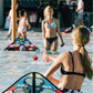 Skip NN' 8X Skipping Stonnes Targets NOT Included | Pool Toys Hole Skipping Stones Meets Cornhole Game Mode | Fun for The Pool, Lake, Beach| (Qty 8X