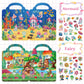 Kalysky 6 Sets Reusable Sticker Book for Toddlers 2-4 1-3