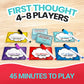 FIRST THOUGHT Family Board Game | The Hilarious Quick-Thinking Party Game | Family-Friendly Board Game | Great for Game Nights | Easy to Learn & Play