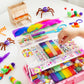 Bobbie Art Arts & Crafts Box 3000+ pcs Deluxe Craft Supplies Box Pink Box - Art Crafting Kit Birthday Gifts for Kids, School Supply for Ages 4-12
