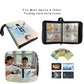 Soccer Card Binder 440 Pockets- Waterproof Trading Card Album with 55 Removable Sleeves Fit - 3 Rings with Zipper -Compatible with Topps Sports Cards
