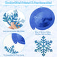 Winter Snowflake Hanging Decorations 30 Pcs Blue and Silver Christmas Ceiling Streamers Hanging Decorations Glittery Snowflakes Swirls for Wonderland