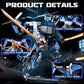 Tenhorses 2-in-1 Transformable Mech Building Set, Switch Between Warrior Robot and Fighter Jet Model Kits Without Disassembly, Ideal Christmas