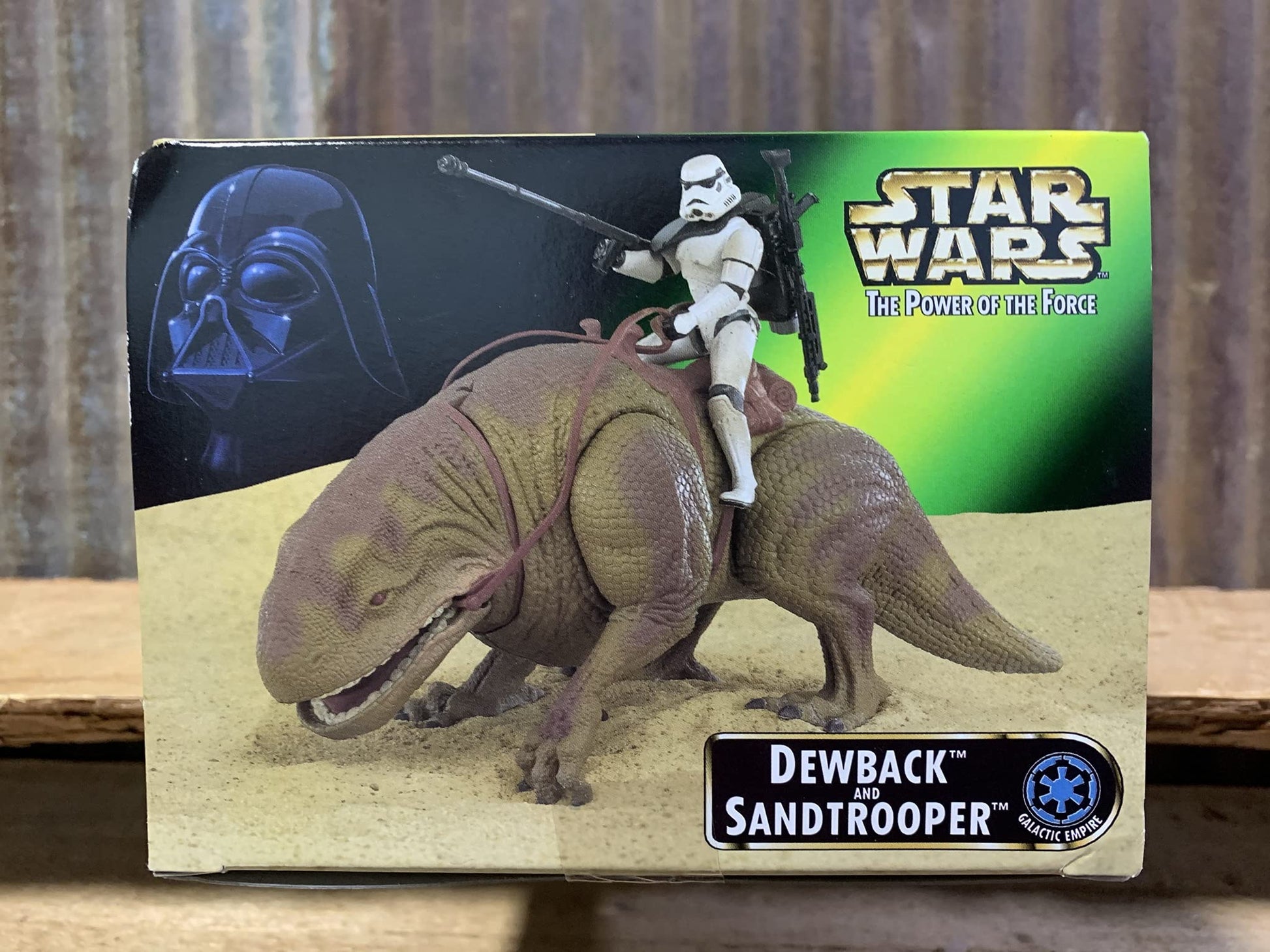 Star Wars 1997 The Power of the Force Action Figures Playset - Dewback and Exclusive Sandtrooper Figure with Battle Lance, Blaster Rifle and Backpack